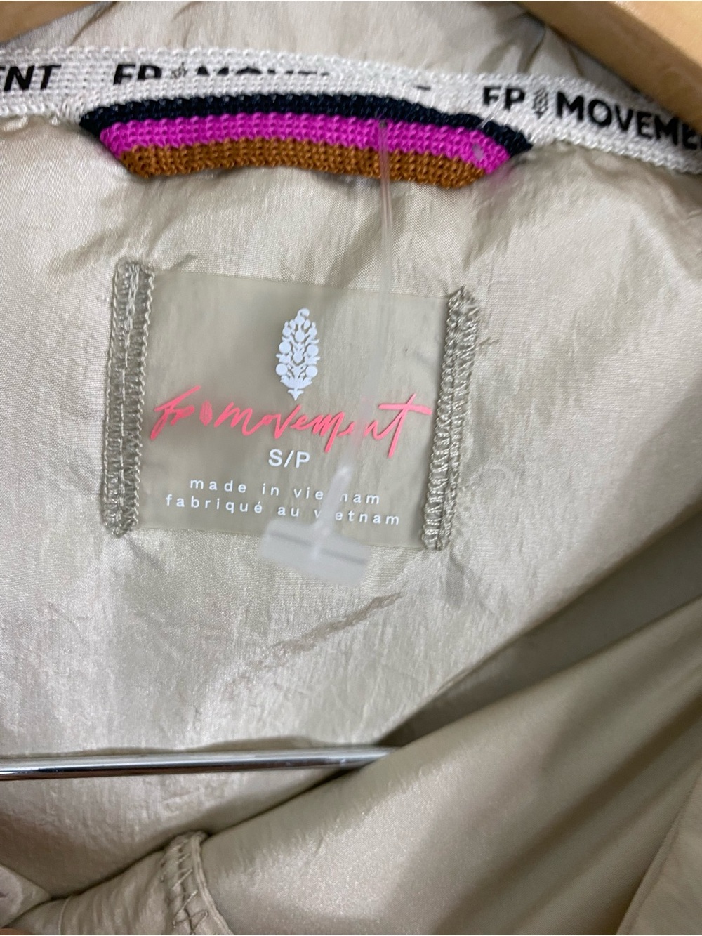 Free People On The Move Vest Long Fit Quilted Beige Small - Picture 4 of 6